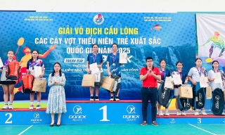 Bắc Ninh giành 14 huy chương tại Giải vô địch Cầu lông các cây vợt thiếu niên, trẻ xuất sắc 